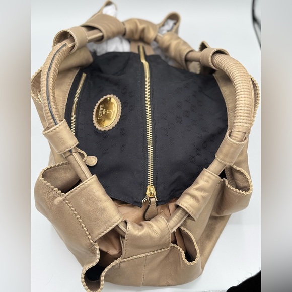 Loewe Napa Aire Cream Anagram Leather Handbag - Picture 14 of 16